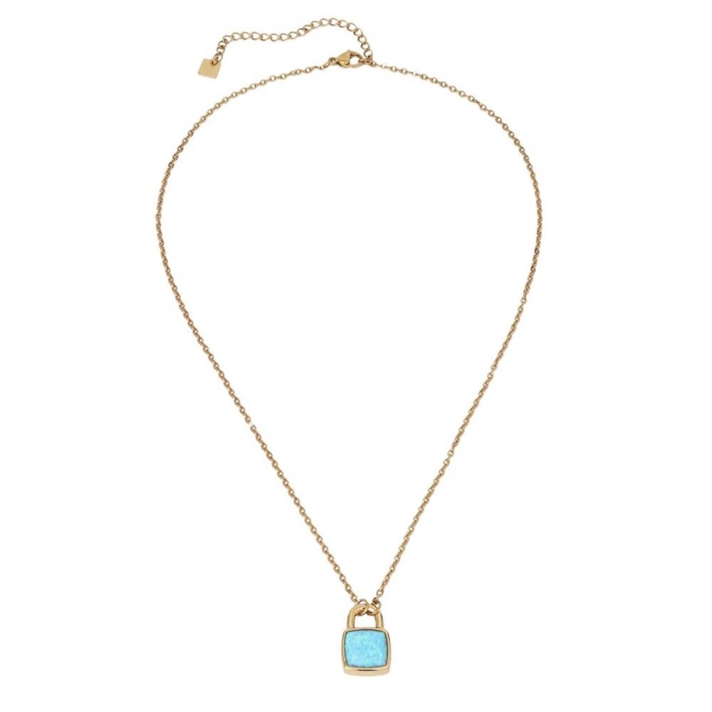 Taylor Swift Opalite TS Lock Showgirl Necklace Opal